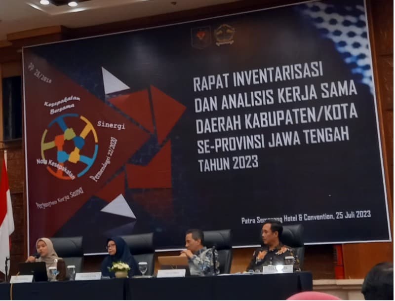 KUNCI BERSAMA Menjadi Narasumber dalam Inventarisasi dan Analisis Kerja Sama Daerah Kabupaten/Kota se-Provinsi Jawa Tengah Tahun 2023